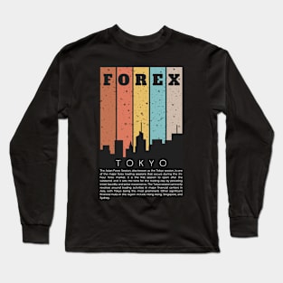 Forex Tokyo Skyline Long Sleeve T-Shirt